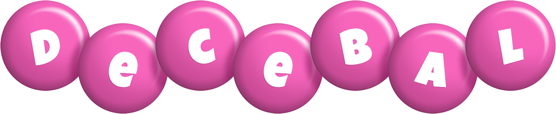 Decebal candy-pink logo