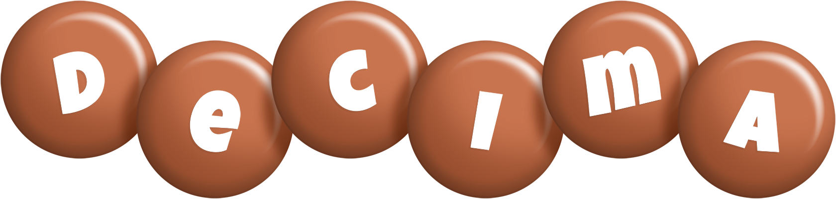 Decima candy-brown logo