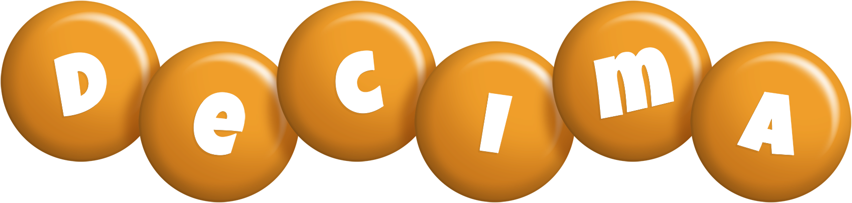 Decima candy-orange logo
