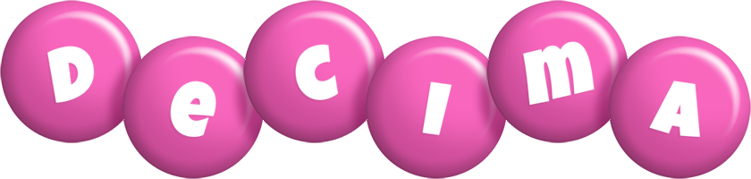 Decima candy-pink logo