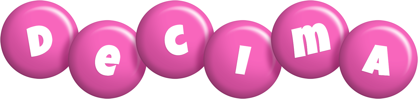 Decima candy-pink logo