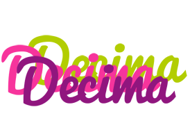 Decima flowers logo