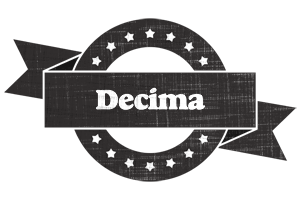 Decima grunge logo