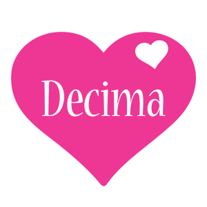 Decima love-heart logo