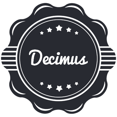 Decimus badge logo