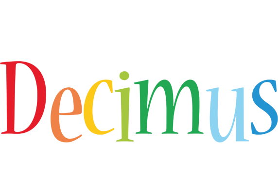 Decimus birthday logo