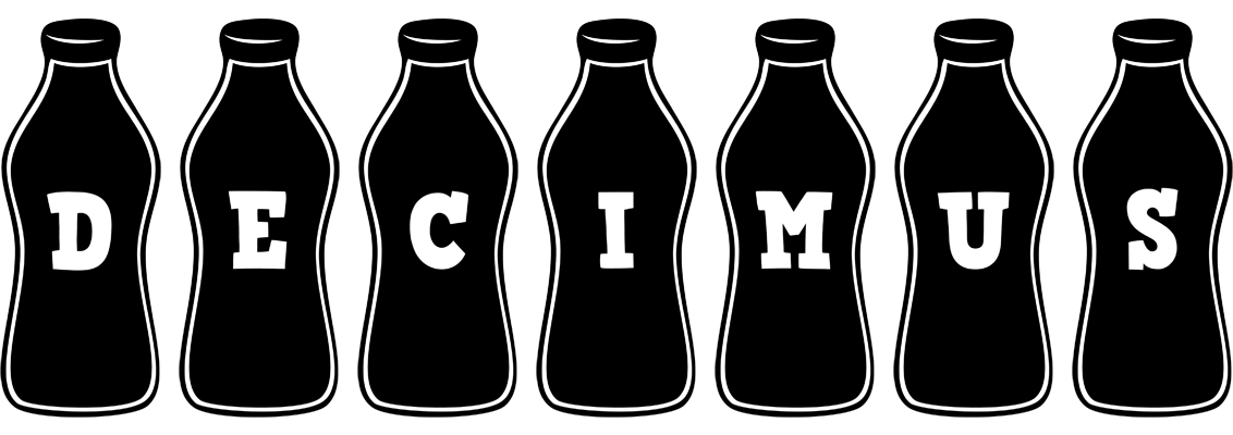 Decimus bottle logo