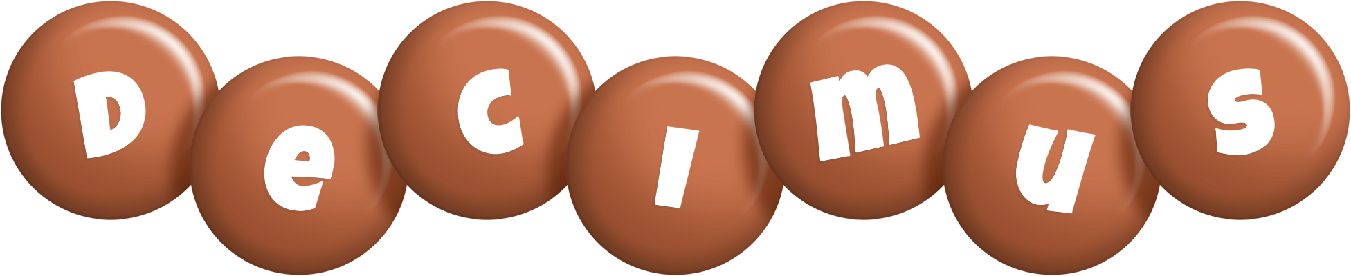 Decimus candy-brown logo