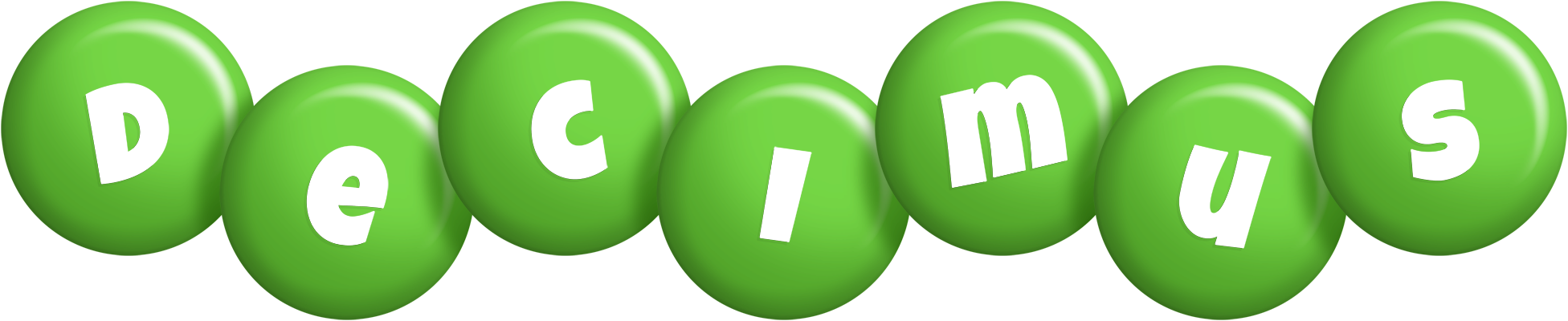 Decimus candy-green logo