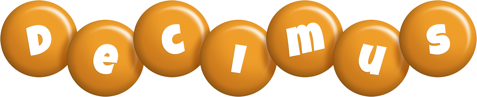 Decimus candy-orange logo