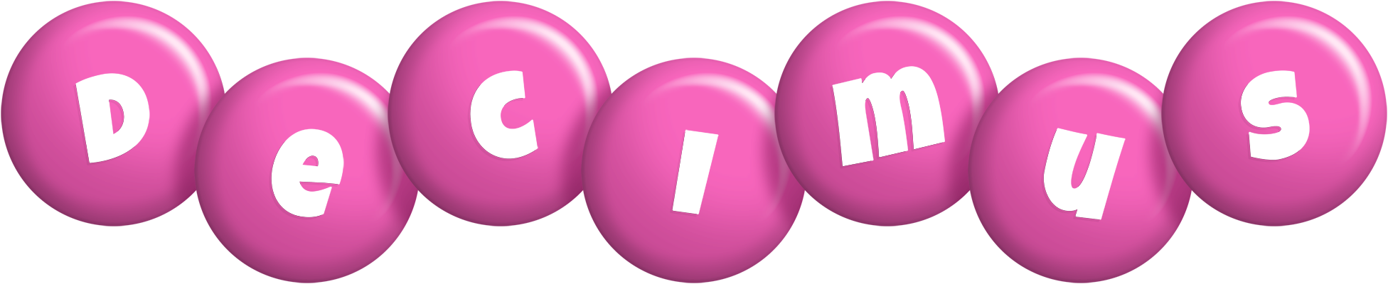 Decimus candy-pink logo