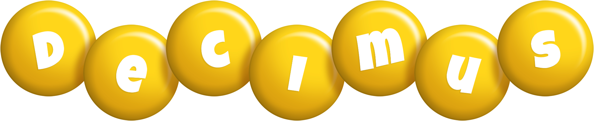 Decimus candy-yellow logo