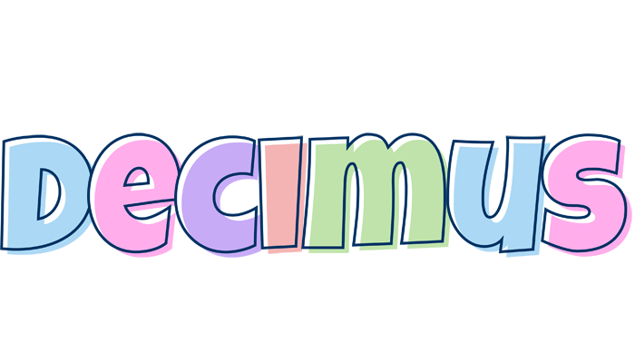 Decimus pastel logo