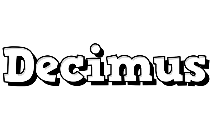 Decimus snowing logo