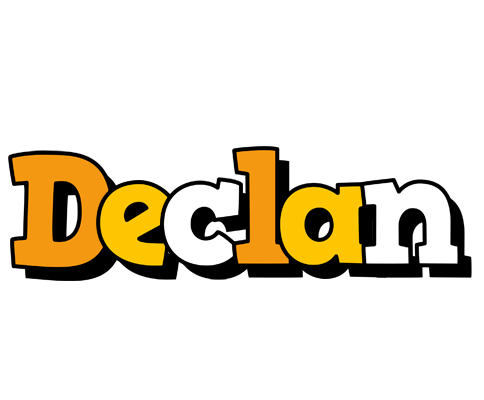 Declan cartoon logo