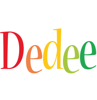 Dedee birthday logo