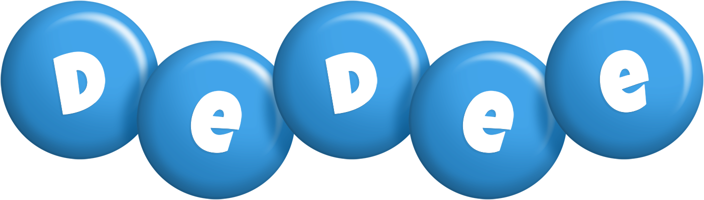 Dedee candy-blue logo