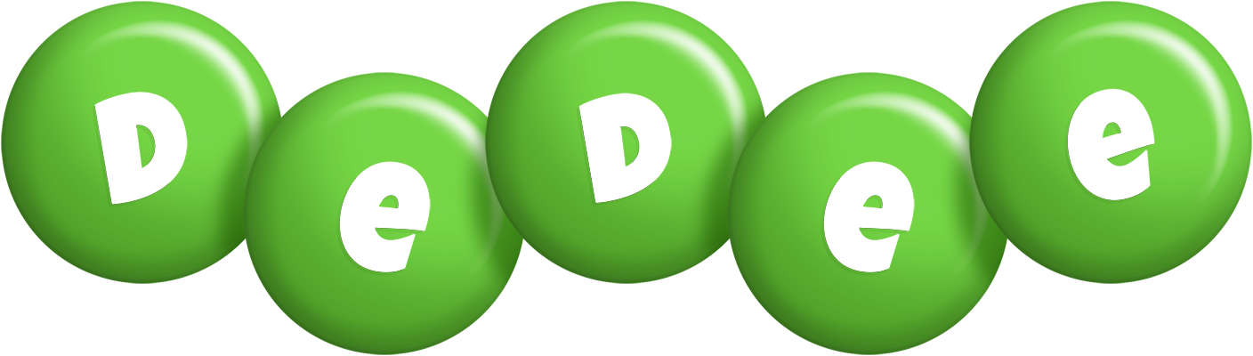 Dedee candy-green logo