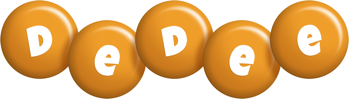 Dedee candy-orange logo