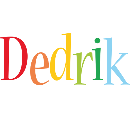 Dedrik birthday logo