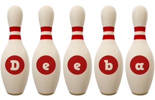 Deeba bowling-pin logo