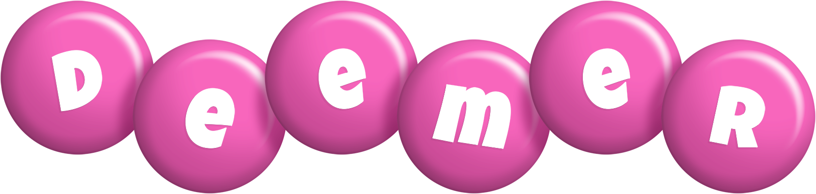 Deemer candy-pink logo