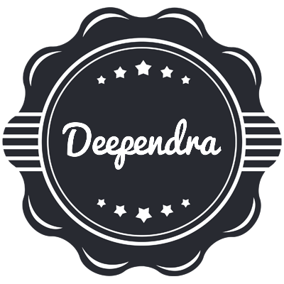Deependra badge logo