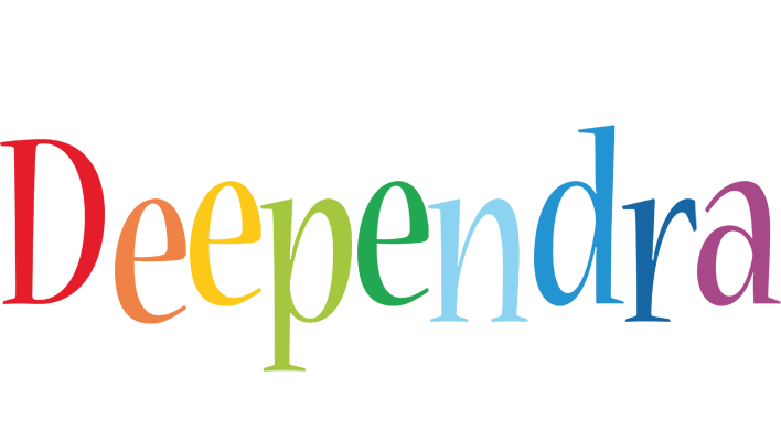 Deependra birthday logo