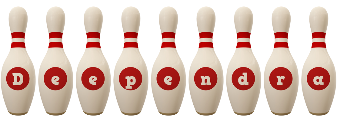 Deependra bowling-pin logo
