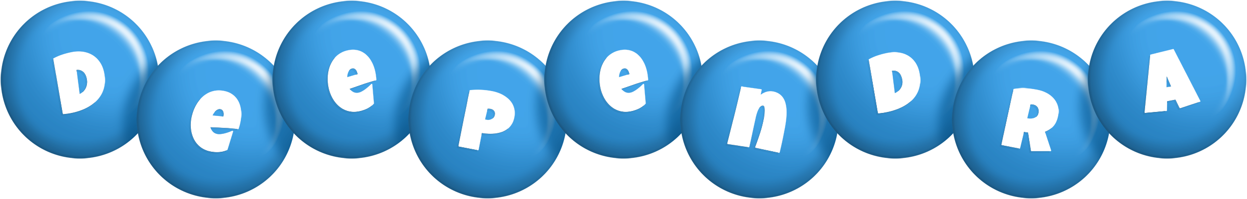 Deependra candy-blue logo