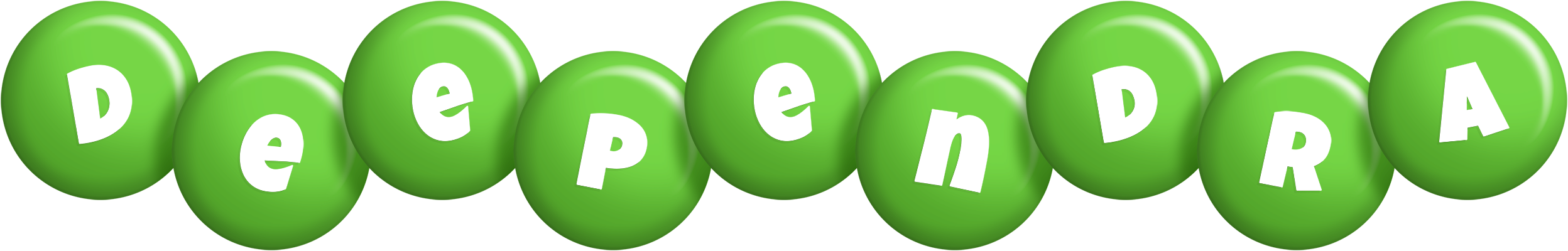 Deependra candy-green logo