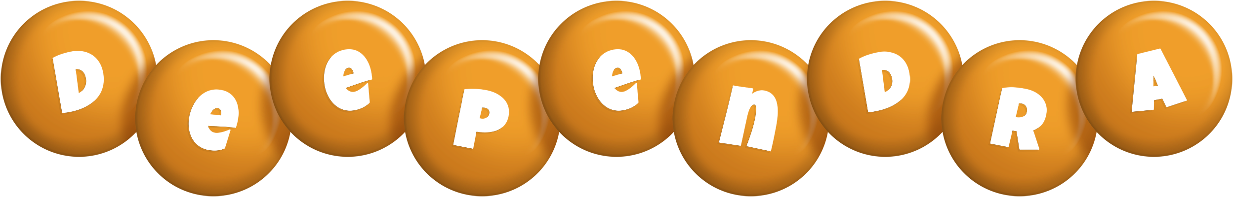 Deependra candy-orange logo