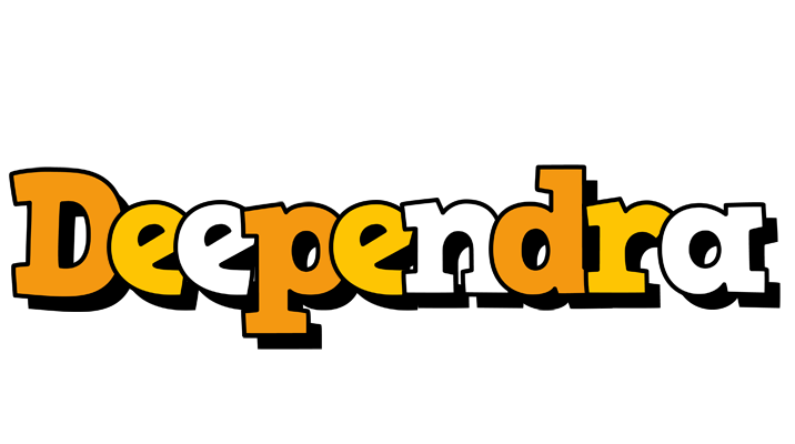 Deependra cartoon logo