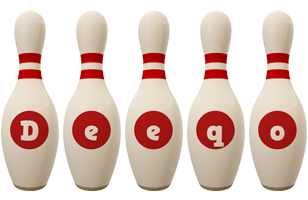 Deeqo bowling-pin logo