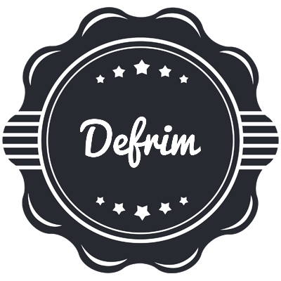 Defrim badge logo