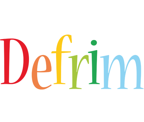 Defrim birthday logo