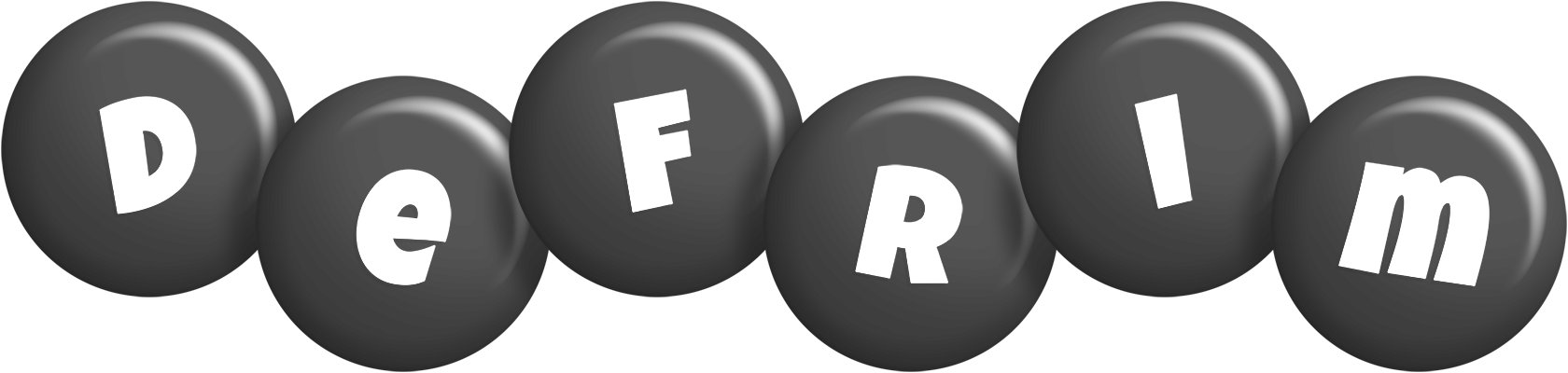 Defrim candy-black logo