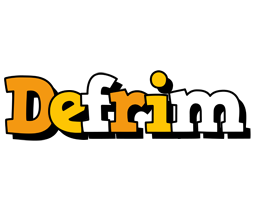 Defrim cartoon logo