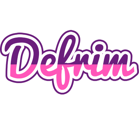 Defrim cheerful logo