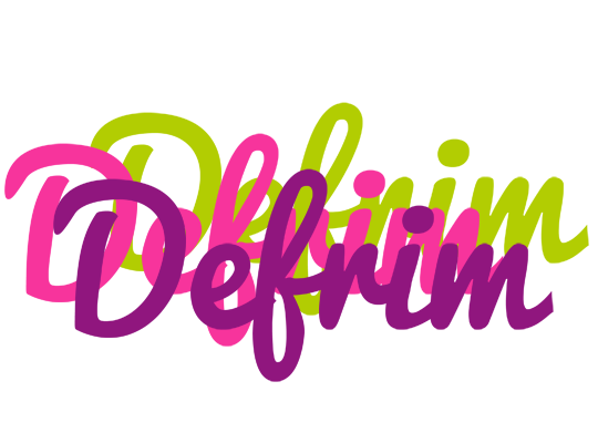 Defrim flowers logo