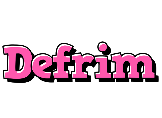 Defrim girlish logo