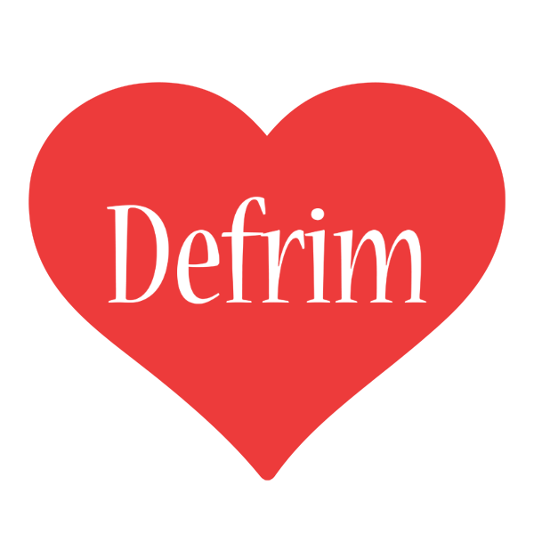 Defrim love logo