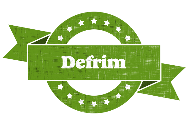 Defrim natural logo