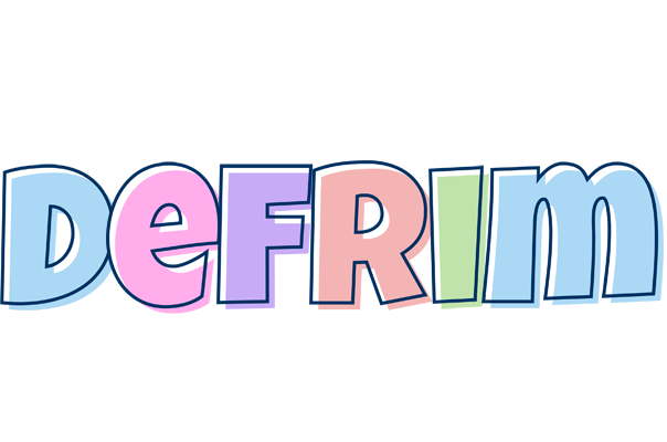 Defrim pastel logo