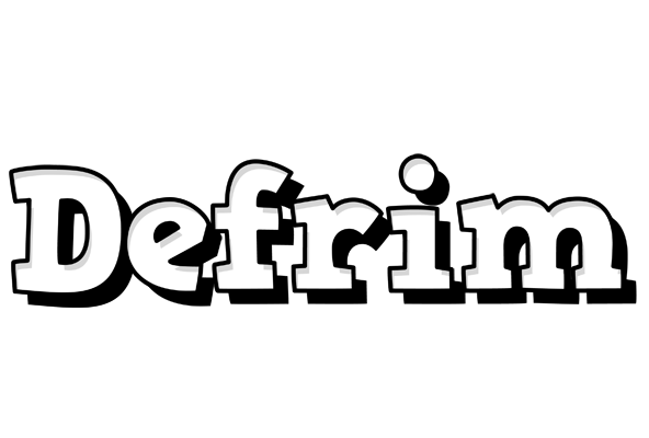 Defrim snowing logo