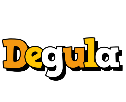 Degula cartoon logo