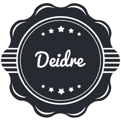 Deidre badge logo