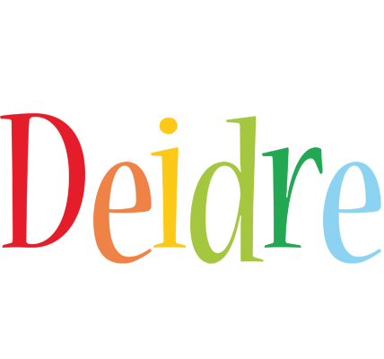 Deidre birthday logo