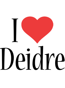 Deidre i-love logo