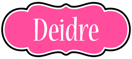 Deidre invitation logo